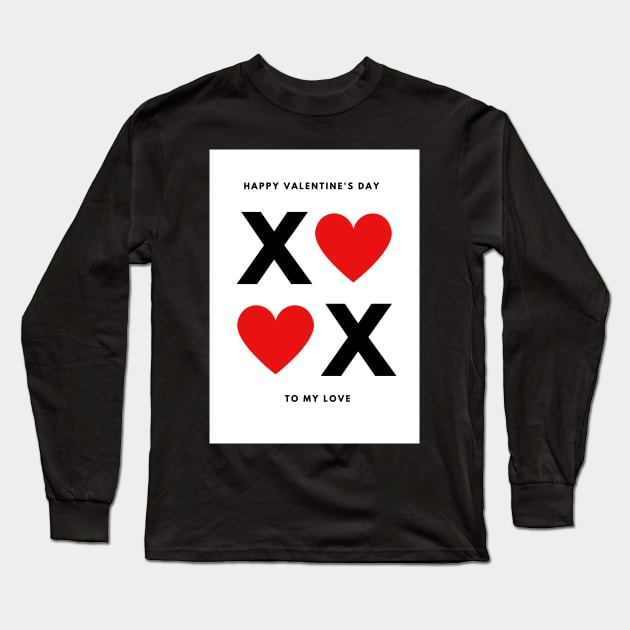 Happy Valentine's day Long Sleeve T-Shirt by maryamazhar7654